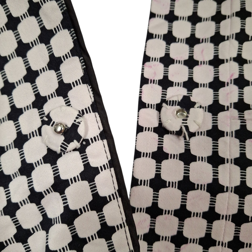 "Covington" Black and White Blazer Structured Retro-Inspired Design. Sz.L - Picture 5 of 14